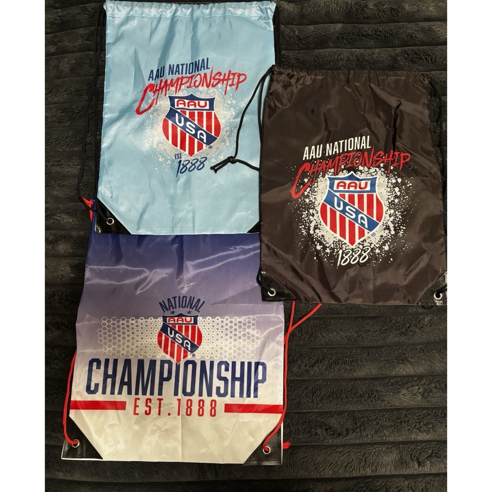 3 Pack AAU Volleyball Nationals Drawstring Bags 2024- 2026 Nationals
